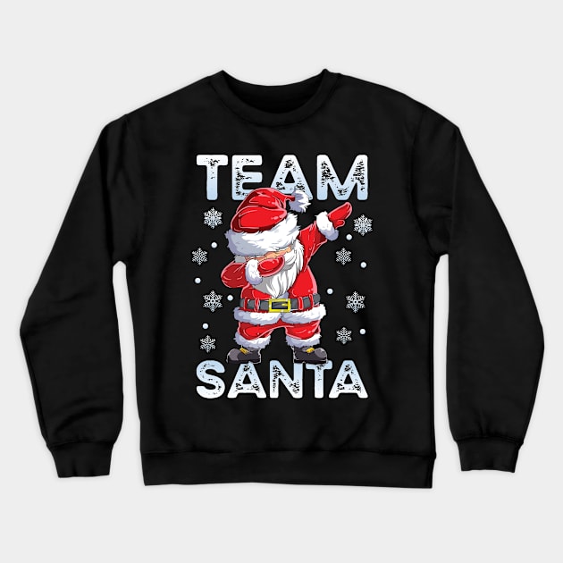 Team Santa Pajama Shirt Dabbing Claus Family Matching Gift Crewneck Sweatshirt by BioLite